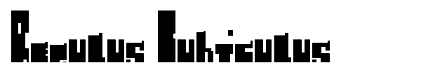 Regulus Cubiculus font