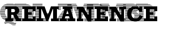 Remanence font