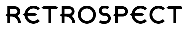 Retrospective font
