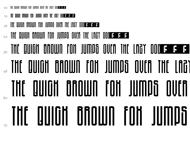 Revo font waterfall