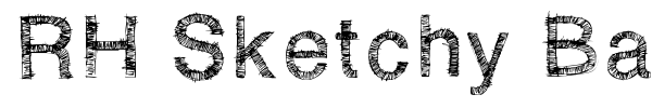 RH Sketchy Bastard font