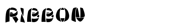Ribbon font
