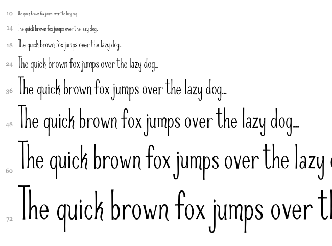 Riddle Upright font waterfall