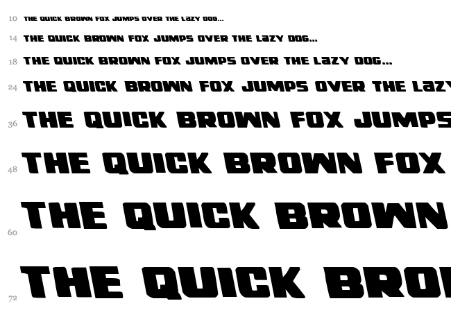 Right Hand Luke font waterfall