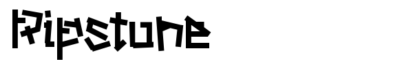 Ripstone font