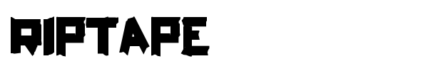 RipTape font