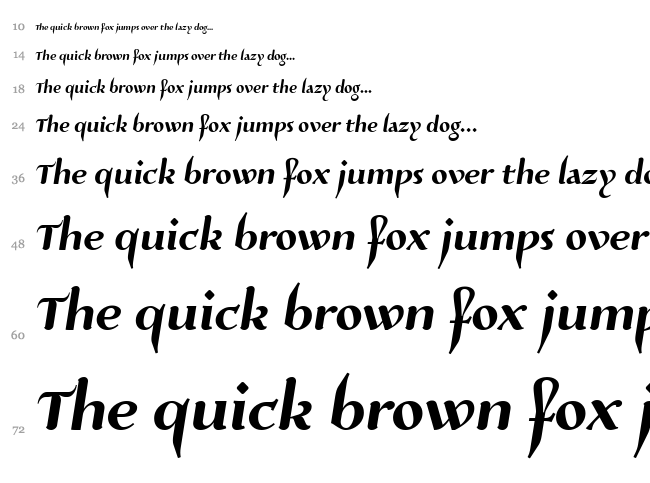 Risaltyp font waterfall