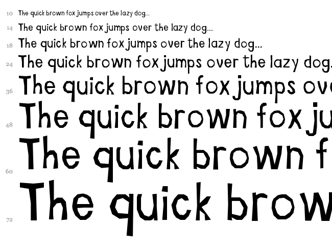 Ritaglio font waterfall