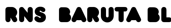 RNS  Baruta Black font