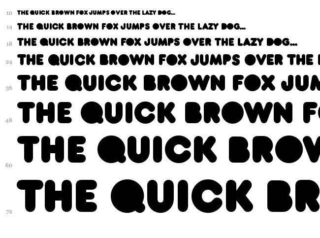 RNS Baruta Black font waterfall