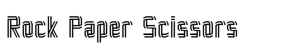 Rock Paper Scissors font