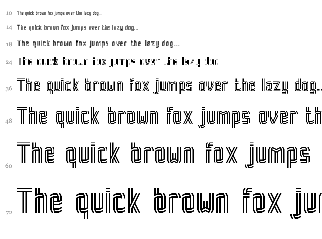 Rock Paper Scissors font waterfall