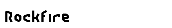 Rockfire font
