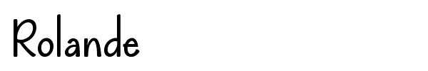 Rolande font
