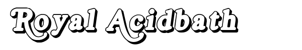 Royal Acidbath font