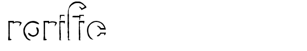 Rorific font