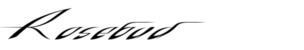 Rosebud font