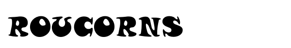 Roucorns font