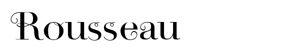 Rousseau font