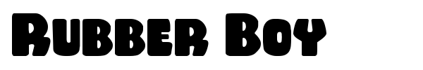 Rubber Boy font preview