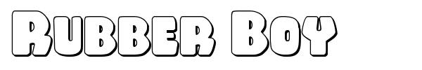 Rubber Boy font preview
