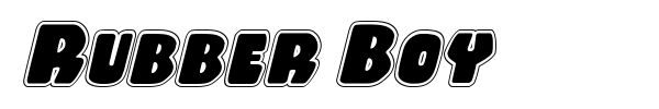 Rubber Boy font preview