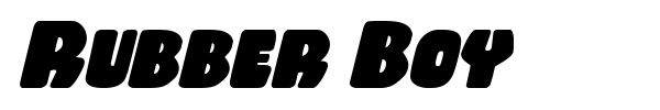 Rubber Boy font preview