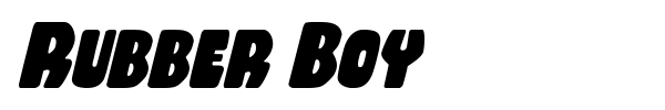 Rubber Boy font preview
