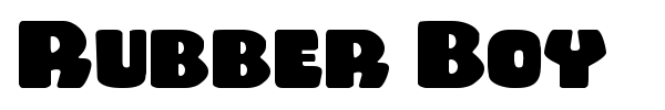 Rubber Boy font preview
