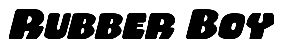 Rubber Boy font preview
