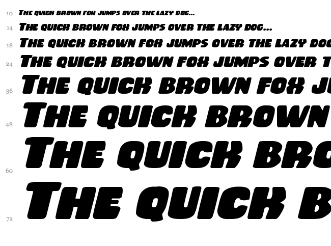 Rubber Boy font waterfall