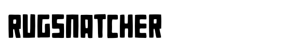 Rugsnatcher font