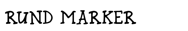 Rund Marker font