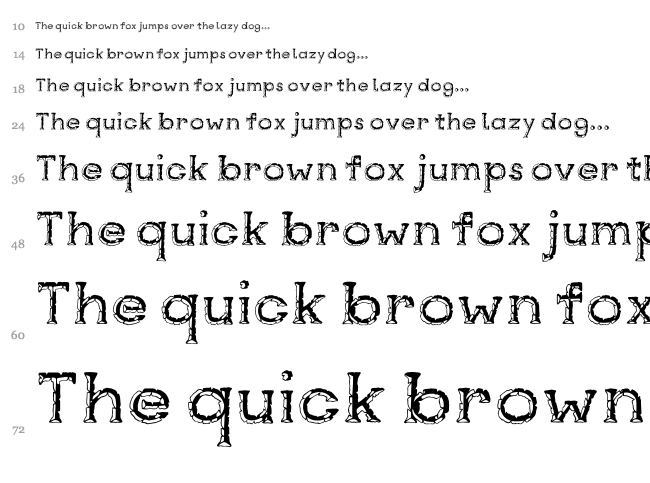 Rustswords font waterfall