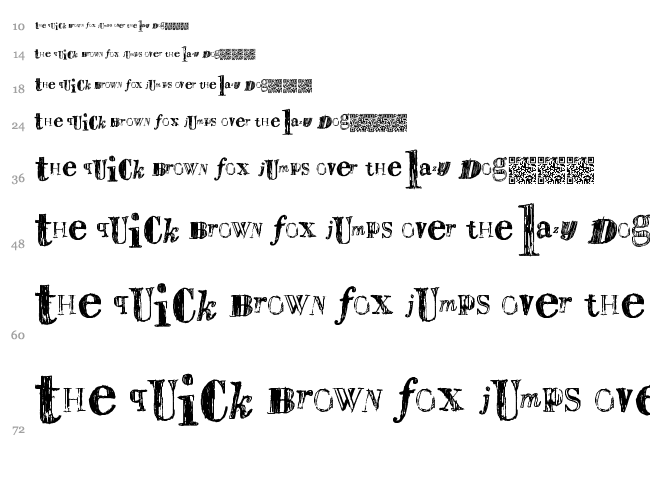 Sail Away font waterfall