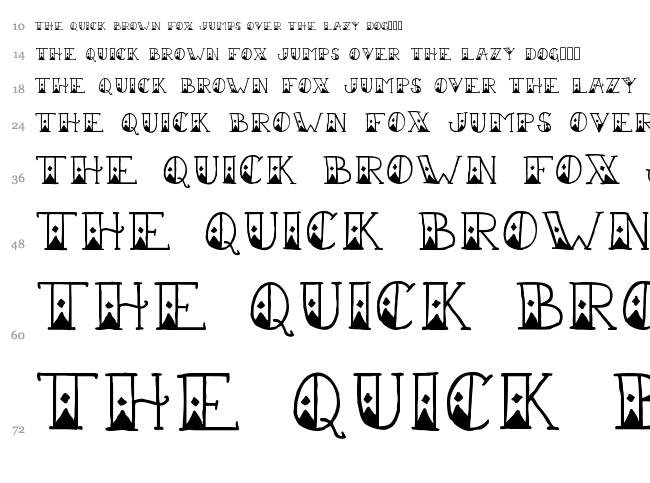 Sailor Scrawl font waterfall