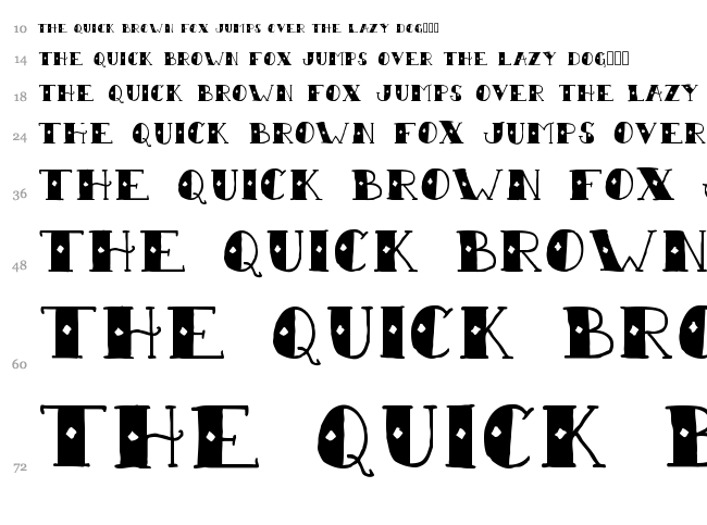 Sailor Scrawl font waterfall
