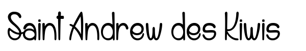 Saint Andrew des Kiwis font