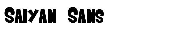 Saiyan Sans font