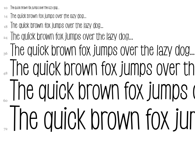 Saker Sans font waterfall