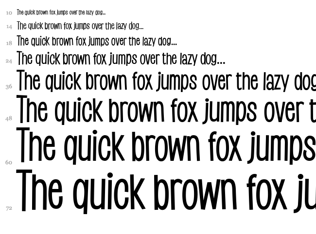 Saker Sans font waterfall