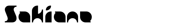 Sakiane font