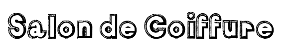Salon de Coiffure font
