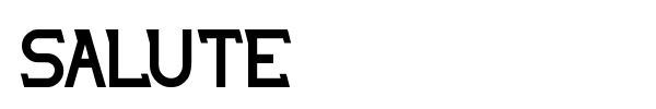 Salute font