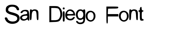 San Diego Font font preview