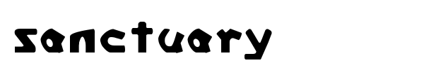 Sanctuary font