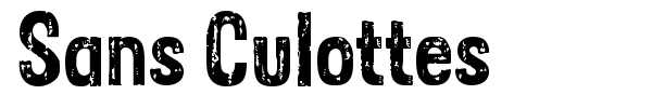 Sans Culottes font