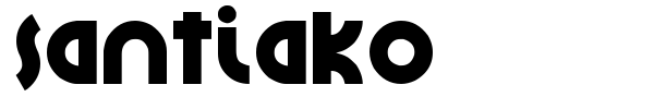 Santiako font