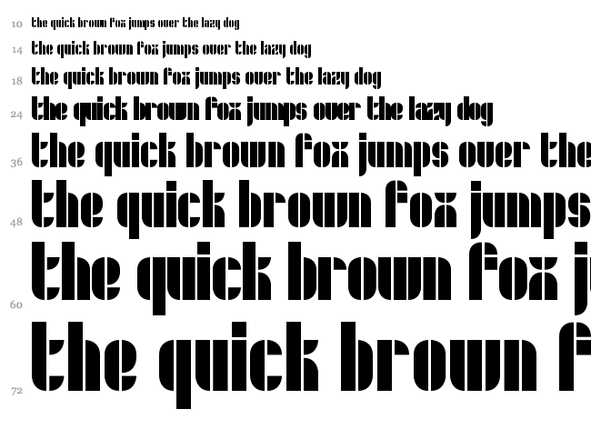 Schrofer font waterfall