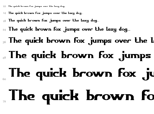 Scientist font waterfall
